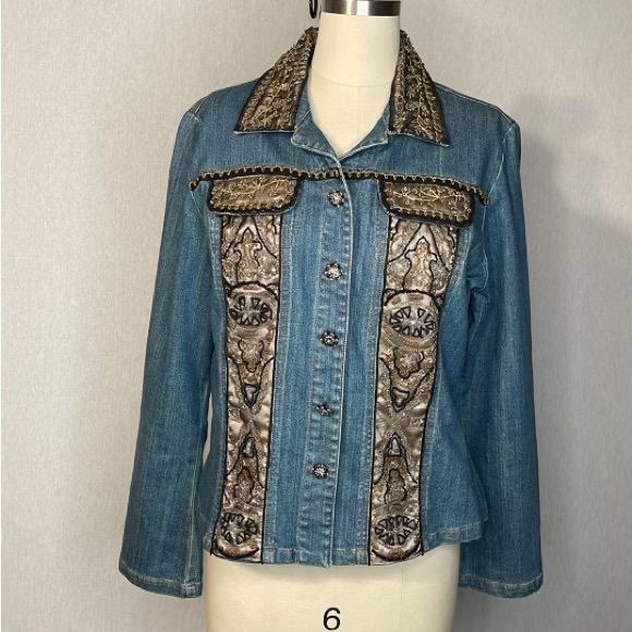 Berek by takako Sakon designer denim jacket , size large. - Picture 1 of 13